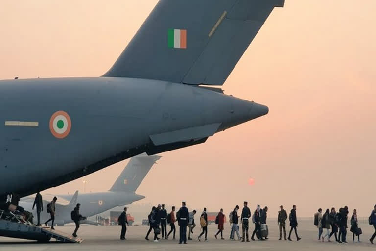 Three more IAF C-17 aircraft carrying 630 Indians reach Hindan airbase