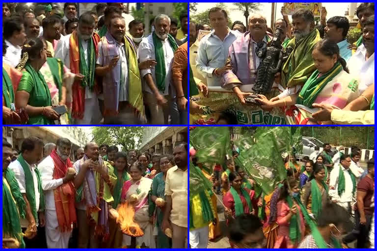 Amaravathi farmers in Alipiri