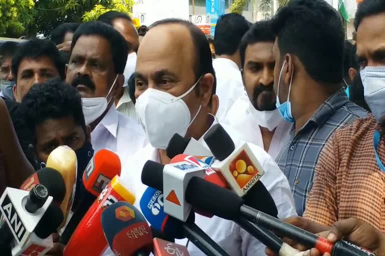 VD Satheesan responding to false news  Opposition leader VD Satheesan on false news  there is a group within the Congress that gives false news satheesan  വ്യാജവാർത്തകൾ നൽകുന്ന സംഘം കോൺഗ്രസിലുണ്ട്  കോൺഗ്രസ് വ്യാജ വാർത്ത സംഘത്തിനെതിരെ പ്രതിപക്ഷ നേതാവ്  വ്യാജവാർത്തകളിൽ വിഡി സതീശൻ പ്രതികരണം  കോൺഗ്രസ് പുനഃസംഘടന സംബന്ധിച്ച് സതീശൻ