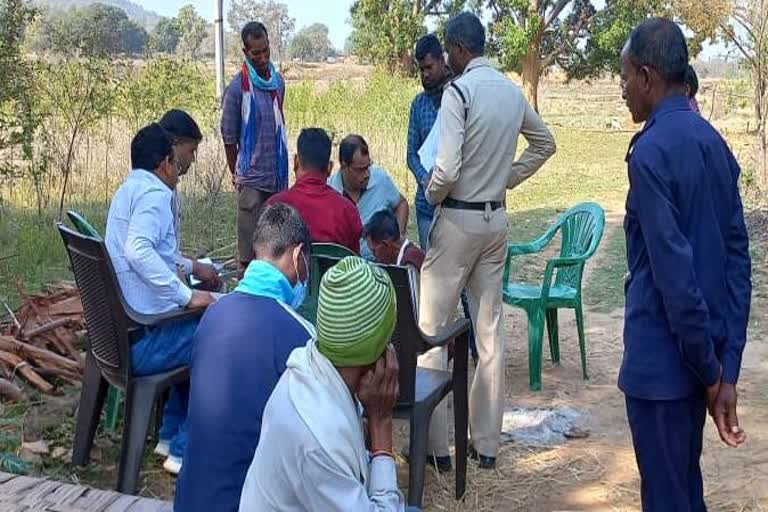 Minor son killed mother father and buried him in the ground