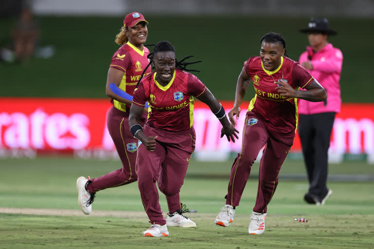 West Indies vs New Zealand  World Cup opener  Women's world cup news  West Indies beat NZ  WOMENS WORLD CUP  ICC WOMENS WORLD CUP 2022  WI BEAT NEW ZEALAND  ന്യൂസിലൻഡിനെ തകർത്ത് വെസ്റ്റ് ഇൻഡീസ്  വനിത ലോകകപ്പ് 2022  അവസാന ഓവറിൽ അട്ടിമറിയുമായി വെസ്റ്റ് ഇൻഡീസ്  വനിത ലോകകപ്പ് ഉദ്‌ഘാടന മത്സരം