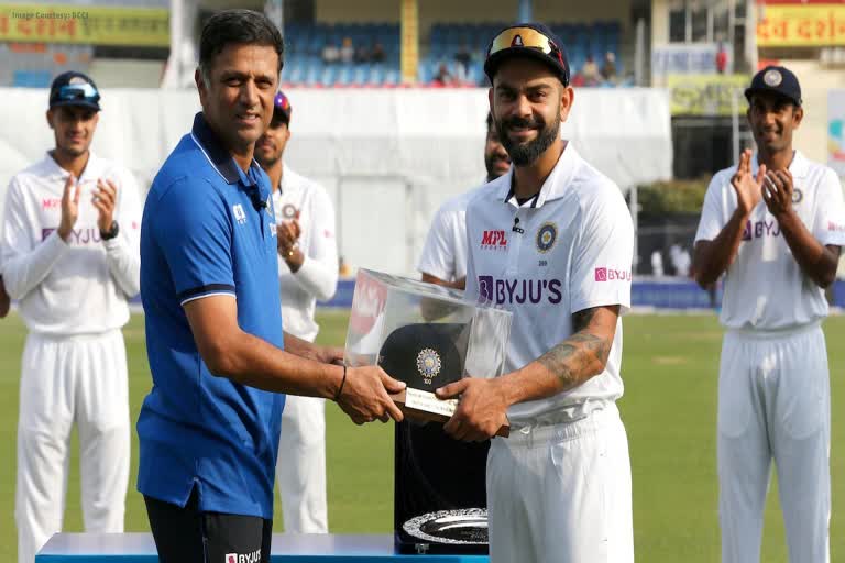 IND vs SA virat kohli felicitated for 100th test appearance