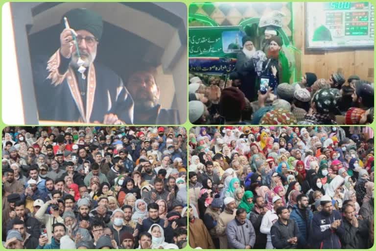 Thousands have glimpse of holy relic at Dargah in Srinagar at Shab-E-Meraj