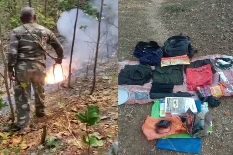 police-destroyed-naxalites-bunker-in-lohardaga