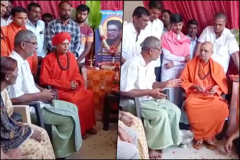 Various Mutt swamijis are visited Haveri Naveen Residence