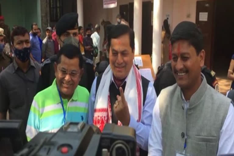 Sonowal cast his vote