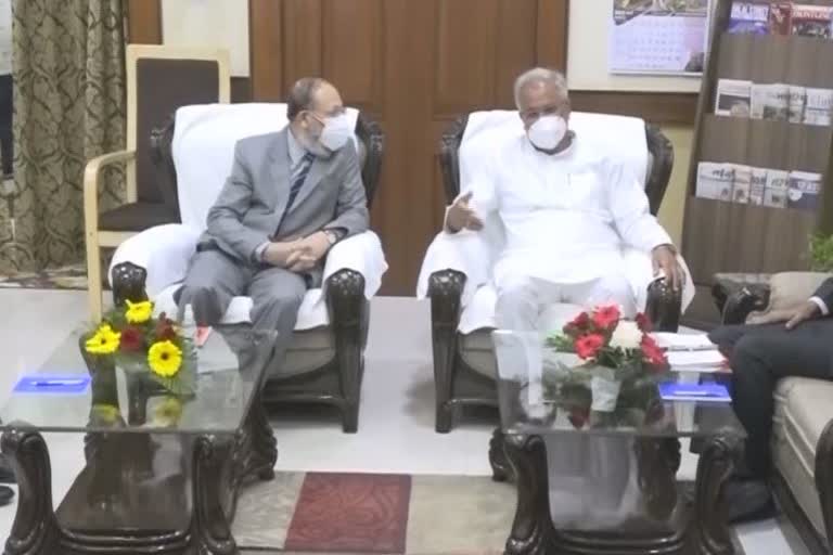 CM Baghel Chief Justice Goswami meeting