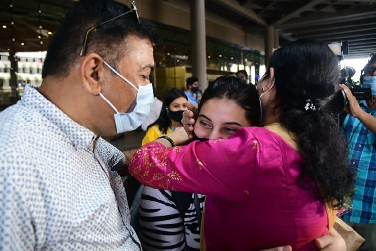 family emotional after relatives came back