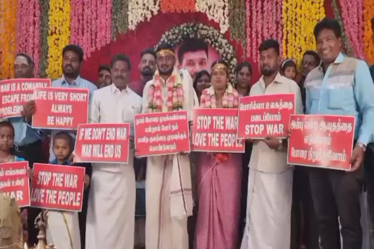 Puducherry Brides Demand to stop the war in Ukraine