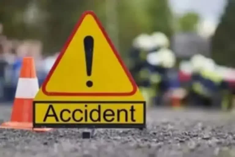 Road accident at bhainsa