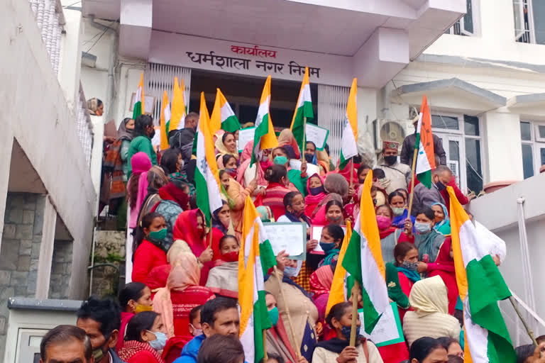 NTUC rally in Dharamshala