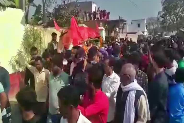 martyred bsf jawan ramvinod singh cremated in Gopalganj