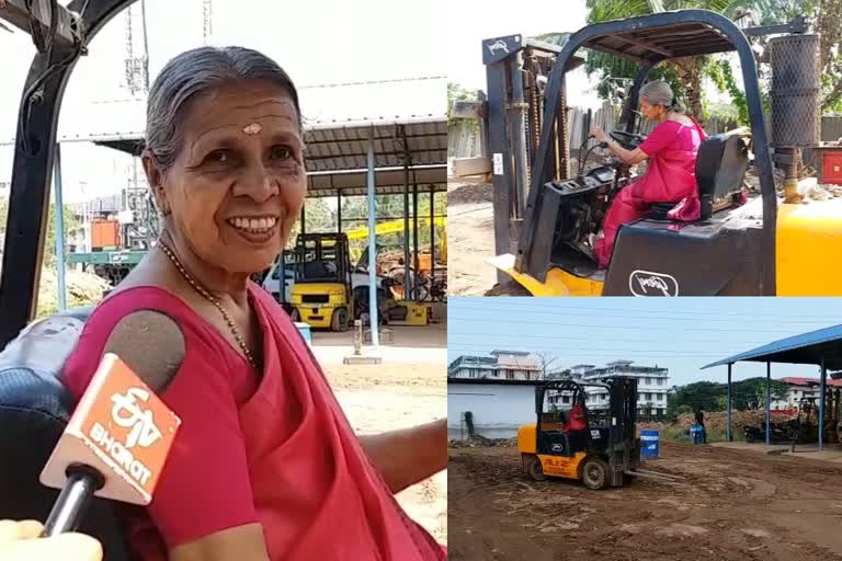 Ernakulam Radhamani holds 11 driving licenses won India Book of Records  kochi 71 year old Radhamani alias Maniamma  ഡ്രൈവിങ് രംഗത്ത് വിപ്ലവം സൃഷ്‌ടിച്ച് കൊച്ചിയിലെ രാധമണി  11 ഡ്രൈവിങ് ലൈസൻസ് നേടി മണിയമ്മ  ഡ്രൈവിങ് രംഗത്ത് വിപ്ലവം സൃഷ്‌ടിച്ച് 71കാരി മണിയമ്മ  ഇന്ത്യാ ബുക്ക് ഓഫ് റെക്കോർഡ്‌സ് നേടി രാധാമണി  Radhamani holds Hazardous License  ഹസാഡസ് ലൈസൻസ് നേടി രാധാമണി