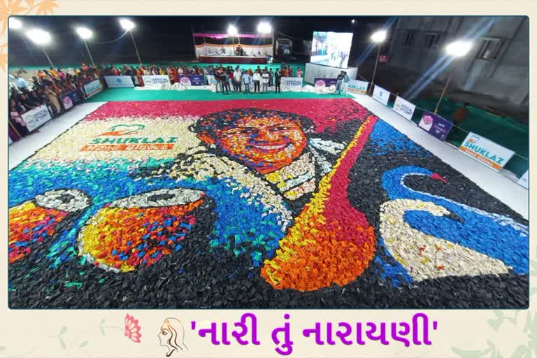 Women's Day 2022: સુરેન્દ્રનગરમાં 15,000 હેન્ડ ગ્લવ્ઝથી બનાવાયું લતા મંગેશકરનું ચિત્ર, વર્લ્ડ બુક ઓફ રેકોર્ડમાં લેવાઈ નોંધ