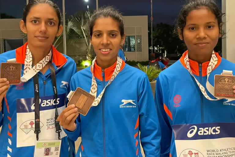 Bhawna Jat won bronze medal in racewalking