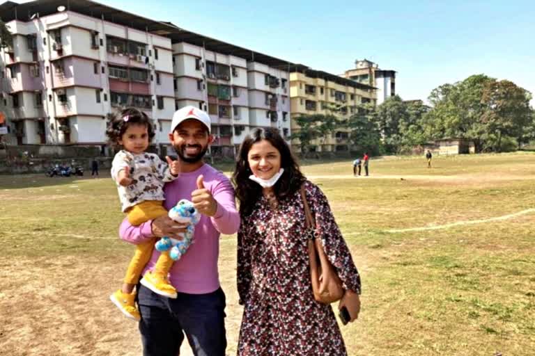 Ajinkya Rahane shares pictures  Ajinkya Rahane  cricket ground  India Cricket Team  खेल समाचार  अंजिक्य रहाणे  रहाणे का स्कूल  क्रिकेट मैदान  रहाणे ने स्कूल की तस्वीर शेयर की  IPL  KKR  Kolkata Knight Riders  BCCI  Indian Men's Cricket Team