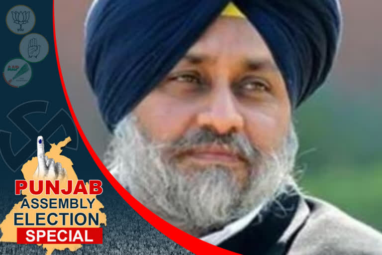 Sukhbir Badal party  badal out of his father's shadow  Sukhbir Badal long way to go  Punjab elections result  സുഖ്ബീർ സിംഗ് ബാദല്‍  ശിരോമണി അകാലി ദള്‍  ശിരോമണി അകാലി ദള്ളിന്‍റെ നേട്ടം  പഞ്ചാബ് തെരഞ്ഞെടുപ്പില്‍ ശിരോമണി അകാലി ദള്‍  Shiromani Akali Dal