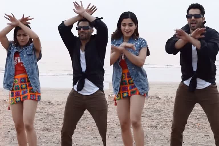 Rashmika Mandanna Varun Dhawan dance  Rashmika Varun Arabic Kuthu dance  'അറബിക്‌ കുത്തി'ന് ചുവടുകള്‍ വച്ച്‌ രശ്‌മിക മന്ദാനയും വരുണ്‍ ധവാനും  Vijay Beast song Arabic Kuthu  Rashmika Mandanna upcoming movies  Varun Dhawan upcoming movies