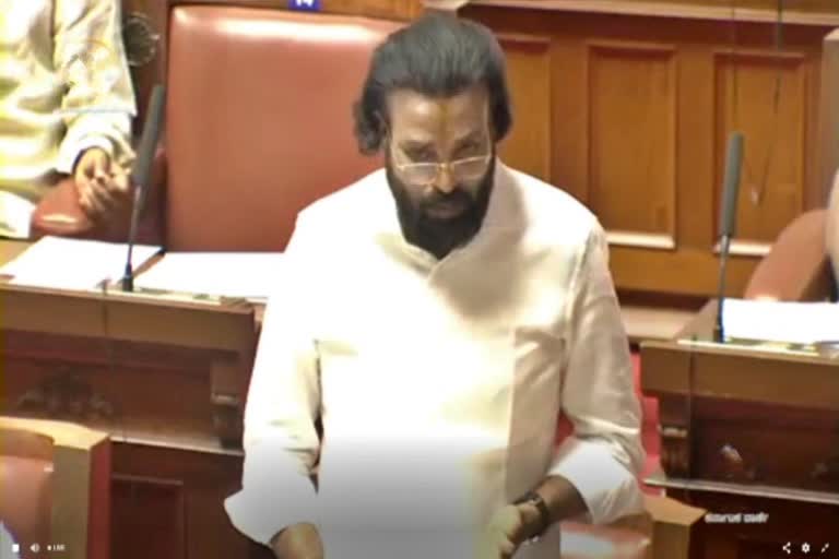 Minister Sriramulu spoke on Transport loan issue in session