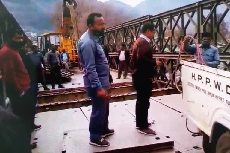 Maintenance of Bhuntar Bailey Bridge