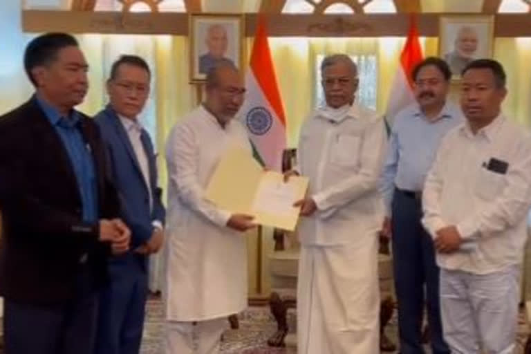 Manipur Chief Minister N Biren Singh on Friday tendered his resignation to Governor La Ganeshan, a day after the BJP coasted to victory in the insurgency-ridden northeastern state, bagging 32 seats in the 60-member House