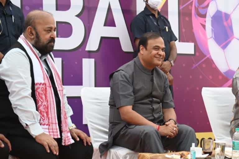 Himanta Biswa Sarma at Nehru Stadium