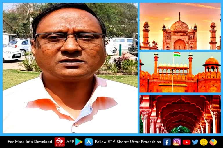 rampur latest news  etv bharat up news  मुगलों की संपत्तियों  सरकार को कितनी होती है कमाई  Government of India  properties of Mughals  सूचना के अधिकार  मुगलों की संपत्ति  सालाना करोड़ों रुपये का राजस्व  देश की अर्थव्यवस्था  RTI एक्टिविस्ट दानिश खान  आर्किलॉजिकल सर्वे ऑफ इंडिया  Archaeological Survey of India