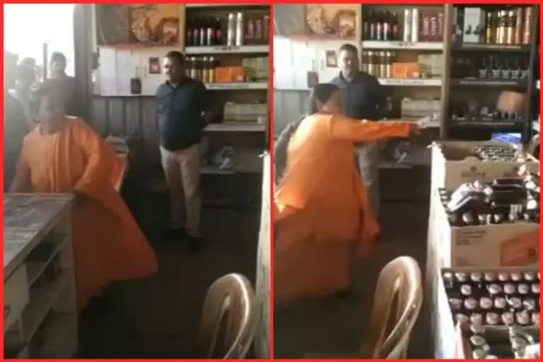 Fiery Uma Bharti vandalizes liquor shop in Bhopal