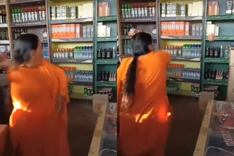 Uma Bharti vandalised a liquor store in Bhopal