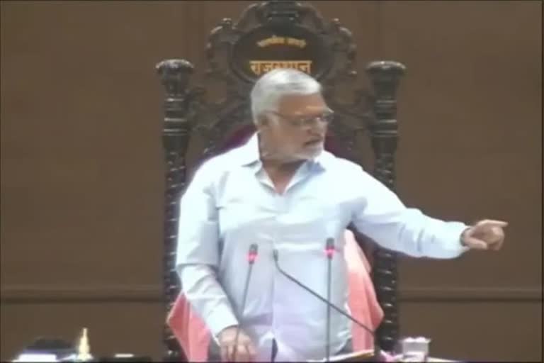 Speaker Joshi asks marshal to throw Sanyam Lodha out of the house