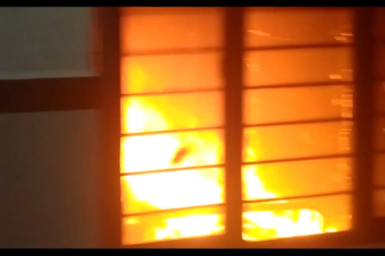 Fire in hospital