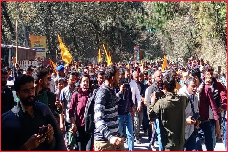 Devbhoomi Kshatriya Organization Protest in Shimla