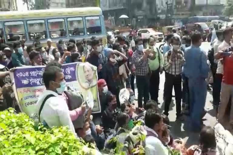 TET Qualified Candidates Protest