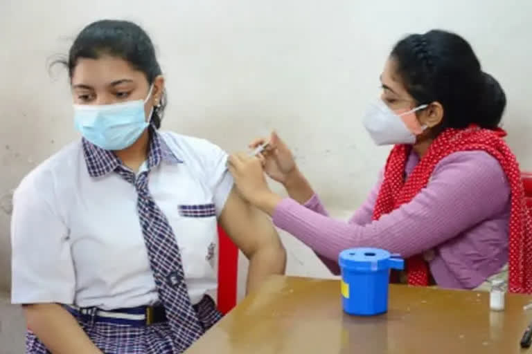 Over 23,000 children aged 12 to 14 years received their first dose of the Corbevax vaccine on the first day of the vaccination drive for this age group on Wednesday