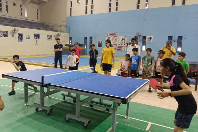 table tennis competition organized in Una