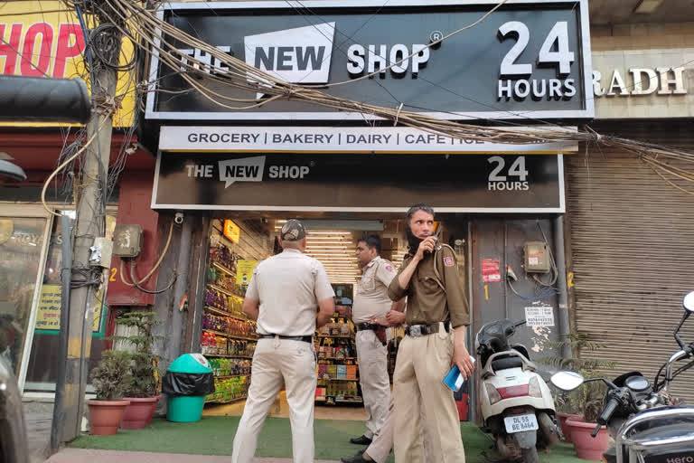 Robbery in a store of Laxminagar