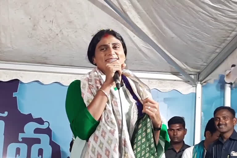 YS Sharmila Padayatra 28th day in bhudhan pochampally