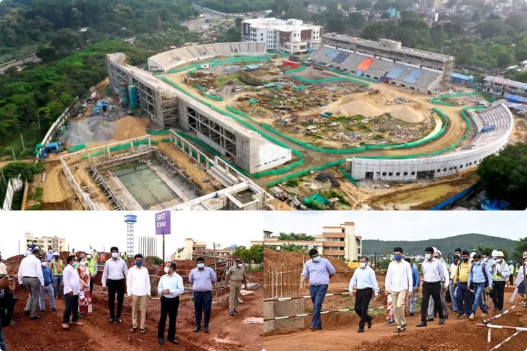 Odisha Chief Secretary reviewed construction work of the Rourkela Hockey Stadium