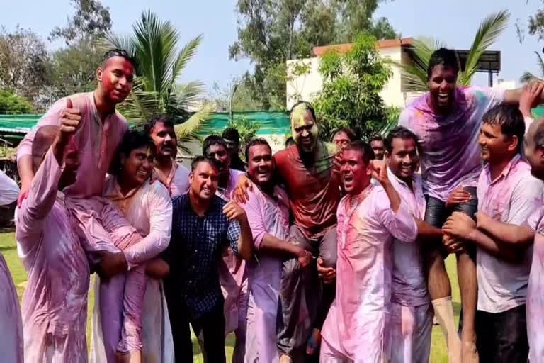 Collector at Holi celebrations