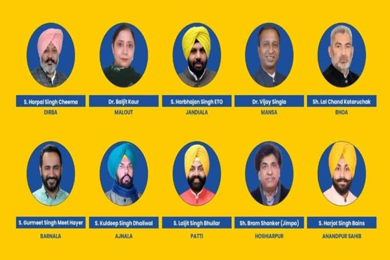 10 AAP MLAs to take oath as Ministers in Bhagwant Mann-led Cabinet today