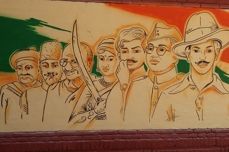 Drawing of indian Freedom fighters || India 75 years of independence day ||  Republic Day sketch🇮🇳 || - YouTube