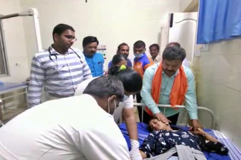 MLA Renukacharya hospitalized a sick student in Davanagere