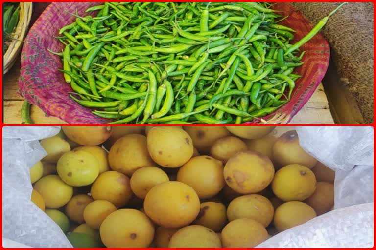 Green chillies and lemons price hiked