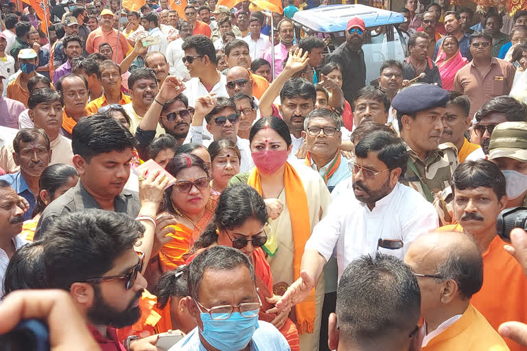 Asansol By Election BJP Candidate Agnimitra Paul Starts Her Campaign