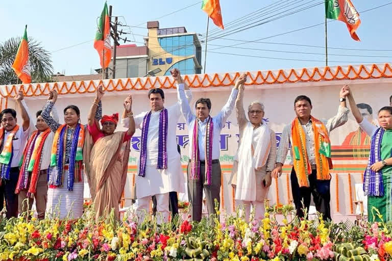 Influential women politician of Tripura Patal Kanya Jamatia joins BJP