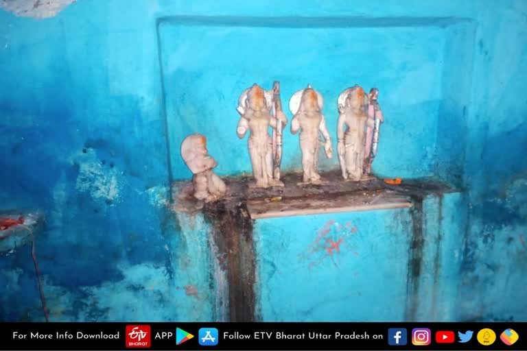 Aligarh  Aligarh latest news  etv bharat up news  Aligarh crime news  अलीगढ़ के जलाली  तोड़ी गई भगवान राम की मूर्ति  Statue of Lord Ram  Statue of Lord Ram vandalized  vandalized in Jalali of Aligarh  अलीगढ़ के जलाली कस्बे  अतरौली क्षेत्रधिकारी शिव प्रताप सिंह