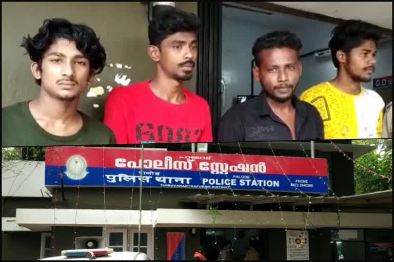 Chain snatchers arrested in Thiruvananthapuram  Thiruvananthapuram todays news  തിരുവനന്തപുരത്ത് രഹസ്യവിവരം നല്‍കിയ പൊലീസ് ഉദ്യോഗസ്ഥയുടെ ഭര്‍ത്താവിന് മര്‍ദനം  തിരുവനന്തപുരത്ത് മാലമോഷ്‌ടാക്കള്‍ പിടിയില്‍  തിരുവനന്തപുരം ഇന്നത്തെ വാര്‍ത്തകള്‍