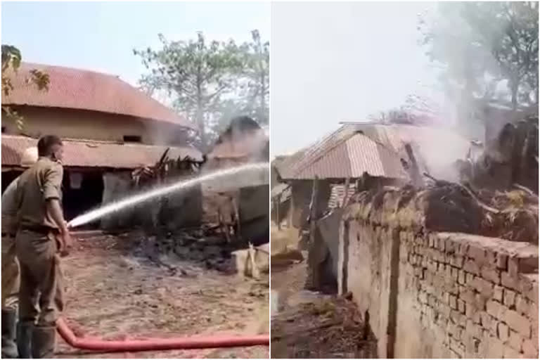 More than 5 houses set on fire as political revenge  atleast 12 people died in Rampurhat