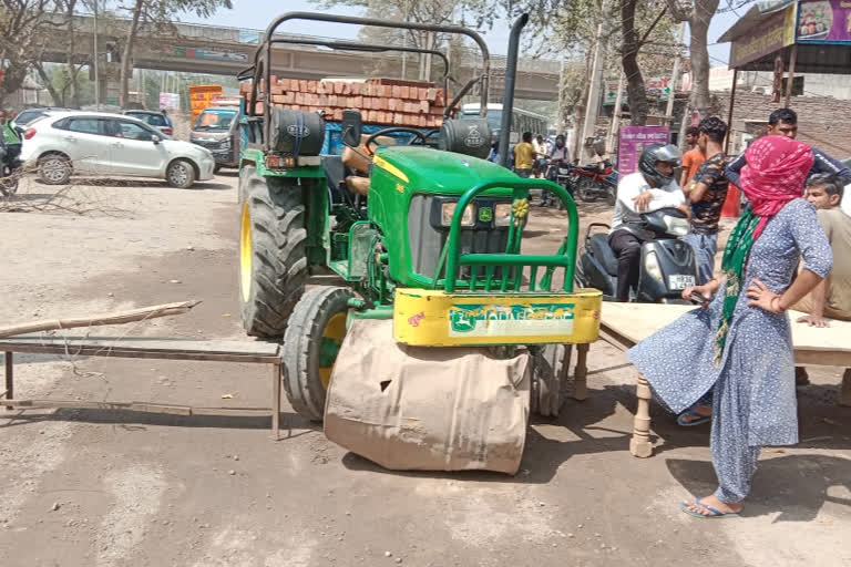 rewari protest road jam