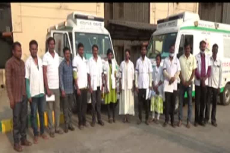 salary problem for Arogya Kavacha ambulance staff